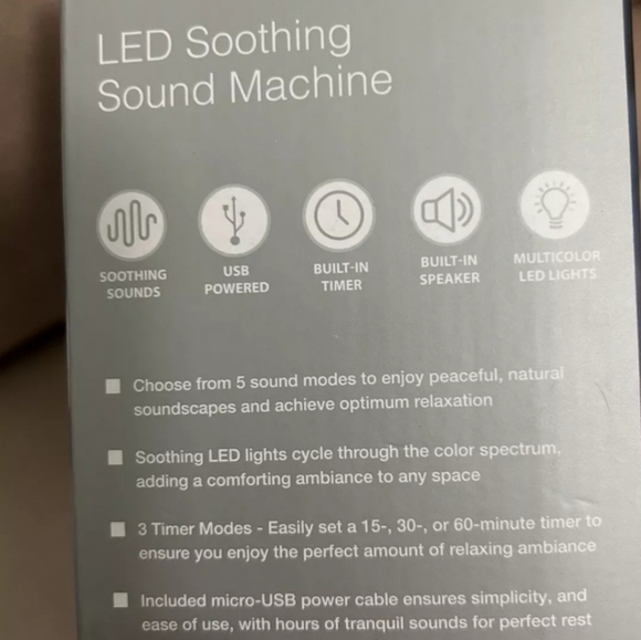 Blackstone LED soothing sound machine NWTS - Picture 5 of 6